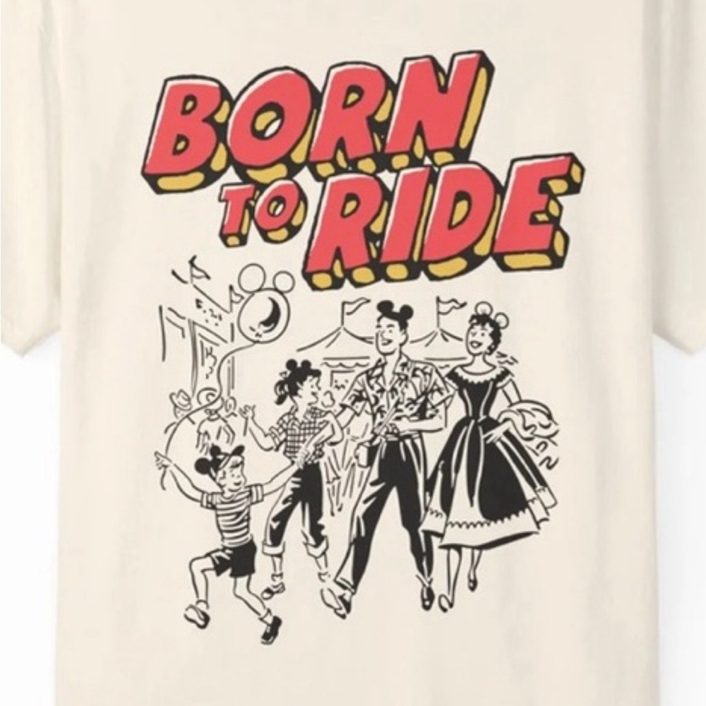 Born to Ride Disney themed tee L